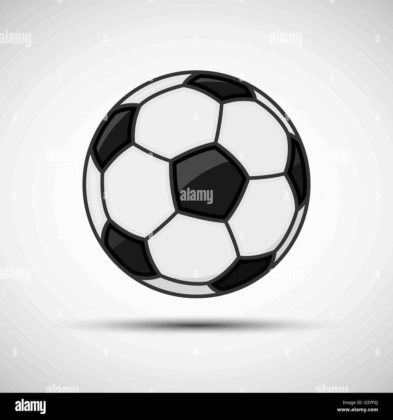 Illustration Vecteur de résumé noir et blanc ballon de soccer pour votre conception Illustration de Vecteur