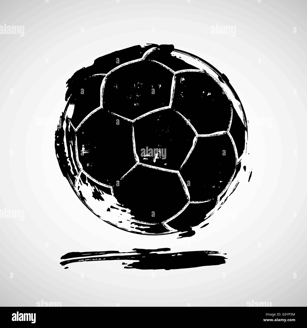 Vector illustration of abstract grunge ballon de soccer pour votre affiche, flyer ou design de bannières Illustration de Vecteur