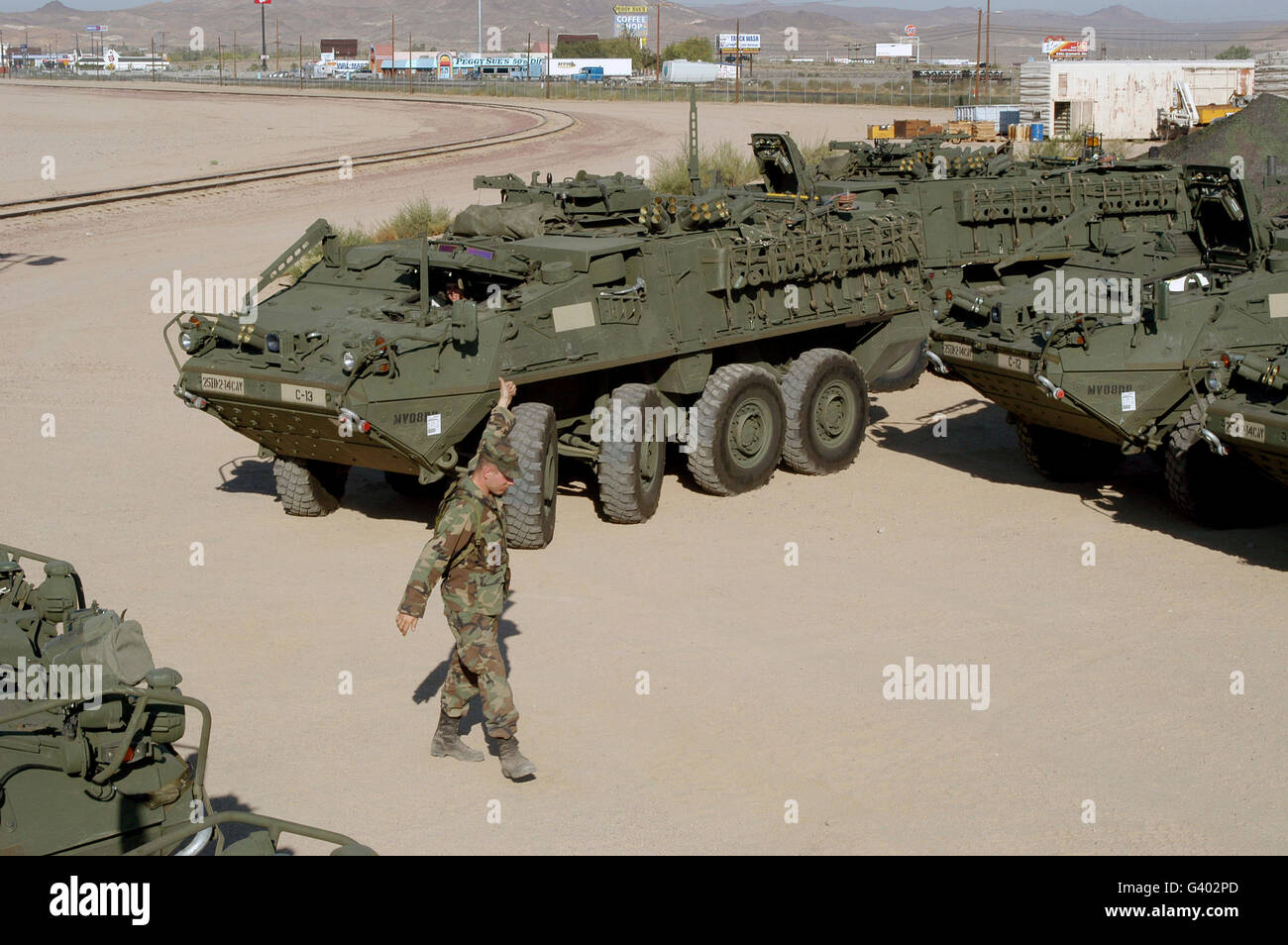 M1127 Stryker Véhicules de reconnaissance. Banque D'Images