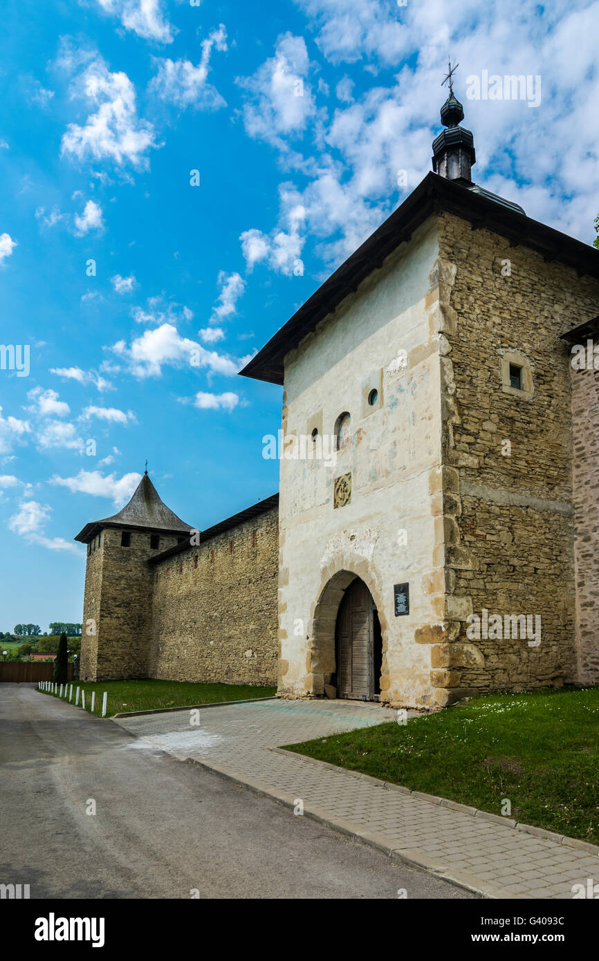 Monastère de Probota, dédiée à Saint Nicolas, est une église orthodoxe de Probota, Dolhasca village ville, Suceava, Roumanie. Il a été Banque D'Images