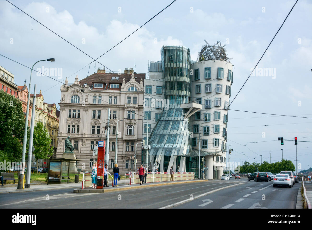 La Maison dansante ou Ginger & Fred à Prague Banque D'Images