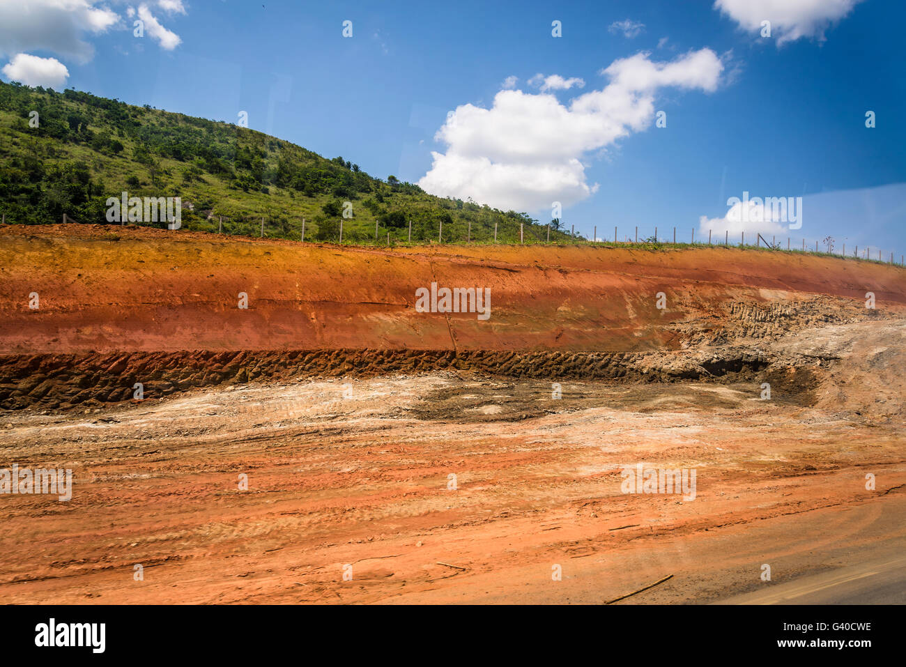 La construction de routes, de Pernambuco, Brésil Banque D'Images