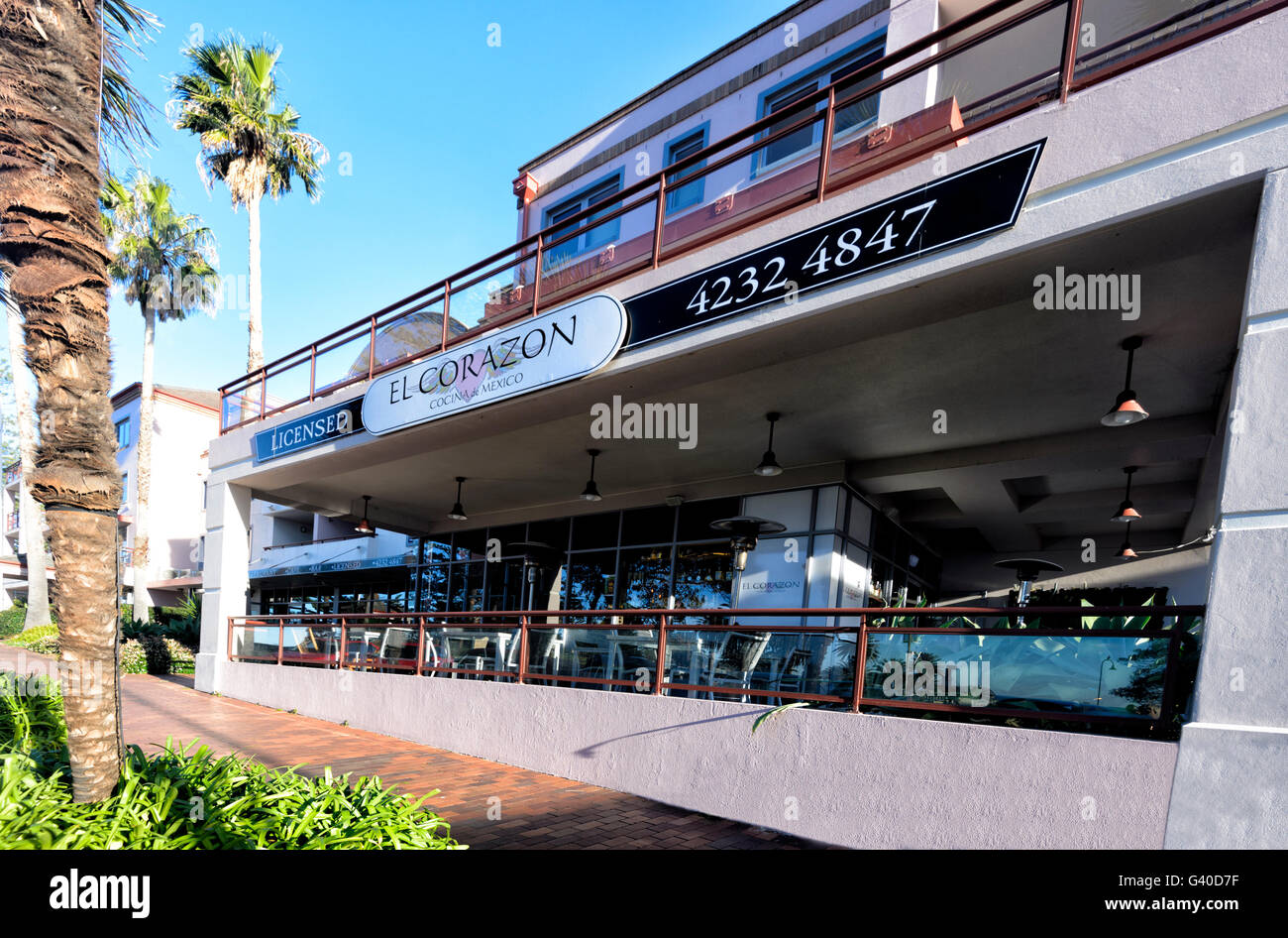 Restaurant mexicain el Corazon, Kiama, Côte d'Illawarra, New South Wales, NSW, Australie Banque D'Images