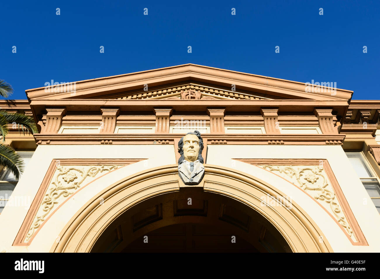 Figure de proue du George Thorton, bâtiment historique de Westpac, 32 rue Manning, Kiama, Côte d'Illawarra, New South Wales, NSW, Australie Banque D'Images