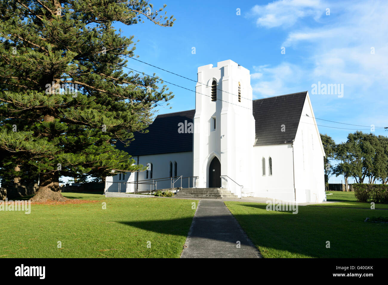 L'Église anglicane à Kiama, Christ Church, 1 Terralong Street, St, Côte d'Illawarra, New South Wales, NSW, Australie Banque D'Images