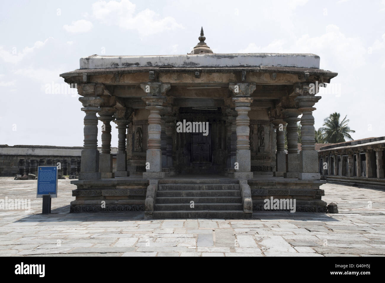 Andal (ranganayaki) temple situé dans le nord-ouest de chennakeshava temple. belur, Karnataka, Inde. vue depuis l'Est. Banque D'Images