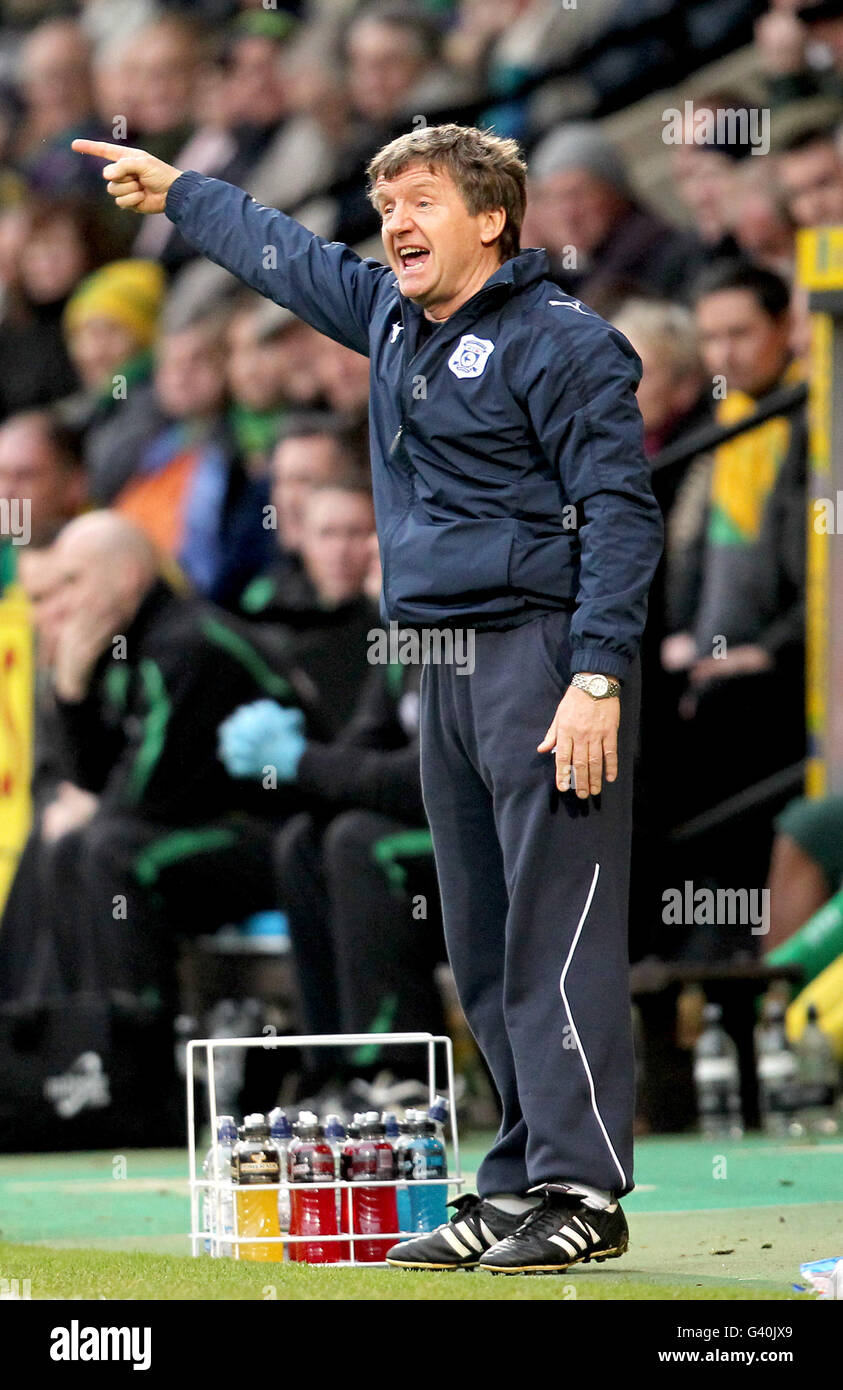 Soccer - npower Football League Championship - Cardiff City v Norwich City - Carrow Road Banque D'Images