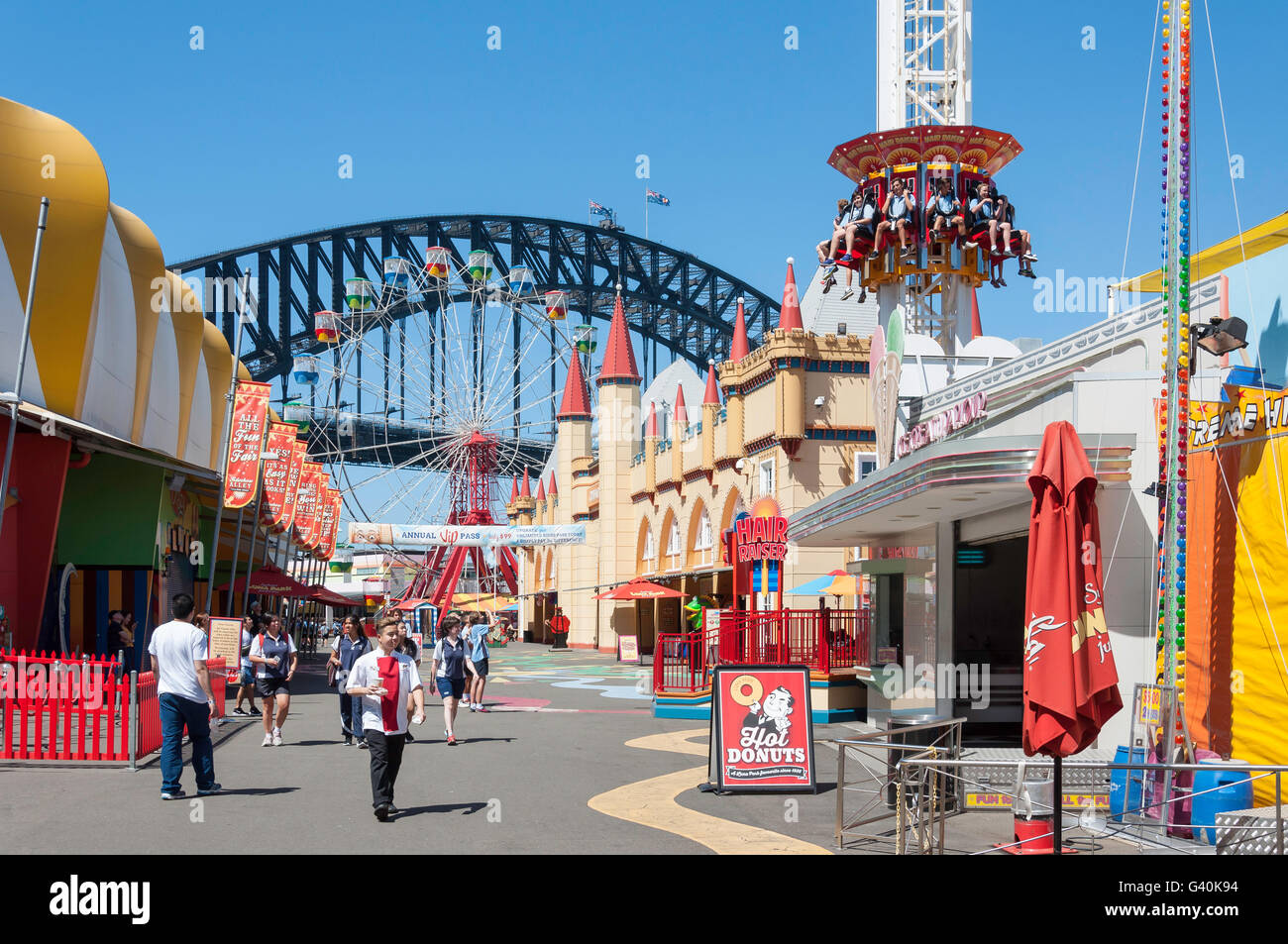 Main Street, Luna Park Sydney, Milsons Point, Sydney, New South Wales, Australia Banque D'Images