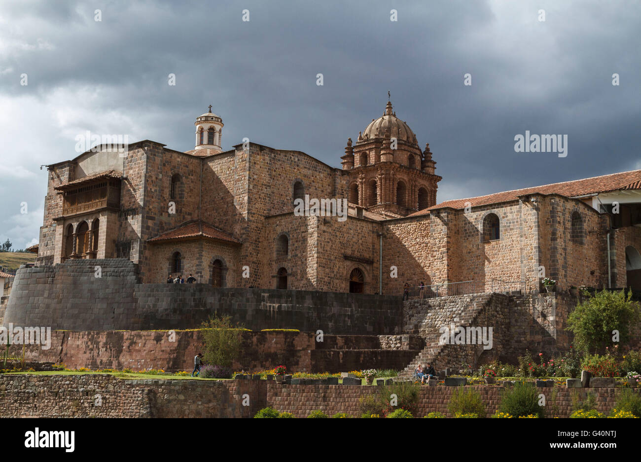 Le Qurikancha, Cusco, Pérou Banque D'Images