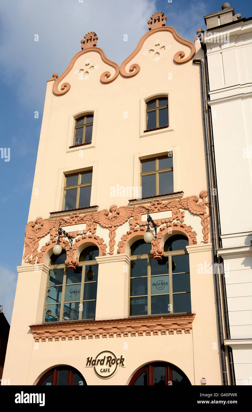 Hard Rock Cafe Krakow Pologne Banque D'Images