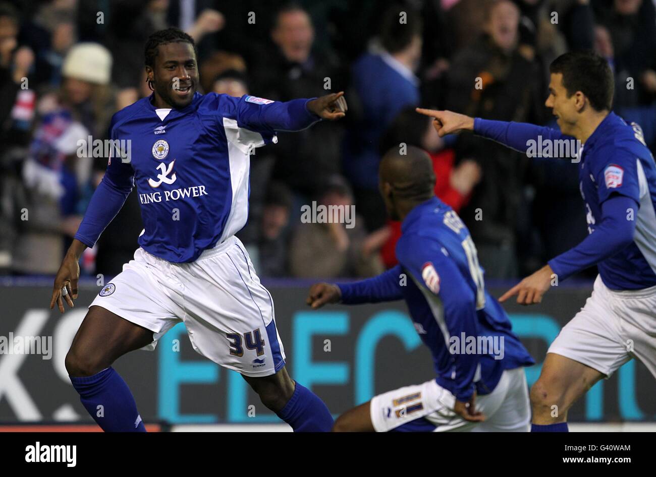 Football - FA Cup - Troisième round - Leicester City v Manchester City - Stade Walkers Banque D'Images