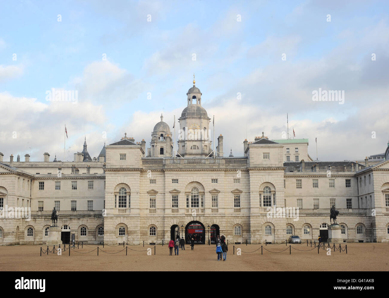 Bourse de Londres. Les Horse Guards Banque D'Images