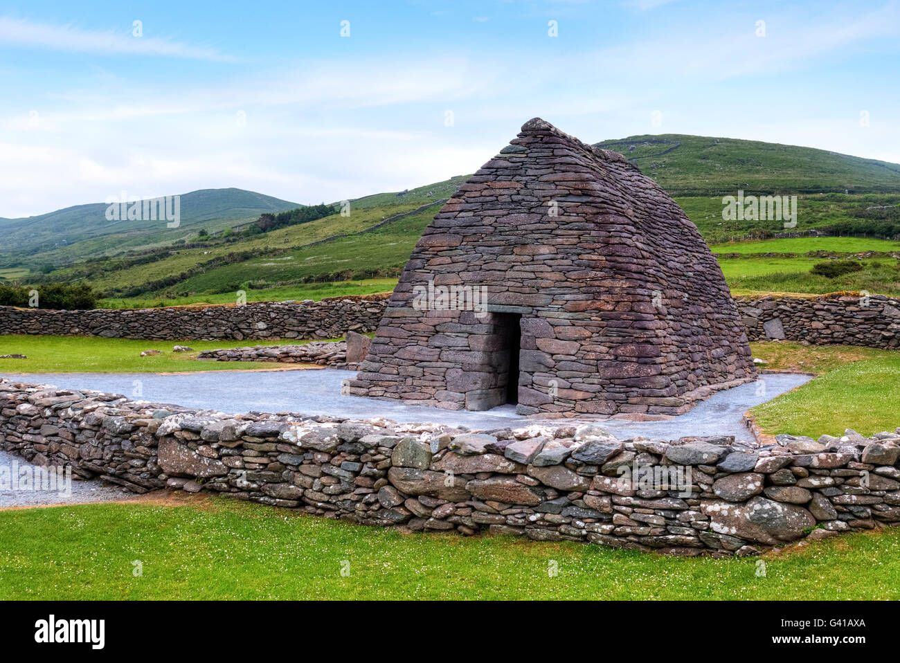 Gallus oratoire, péninsule de Dingle, comté de Kerry, Irlande Banque D'Images