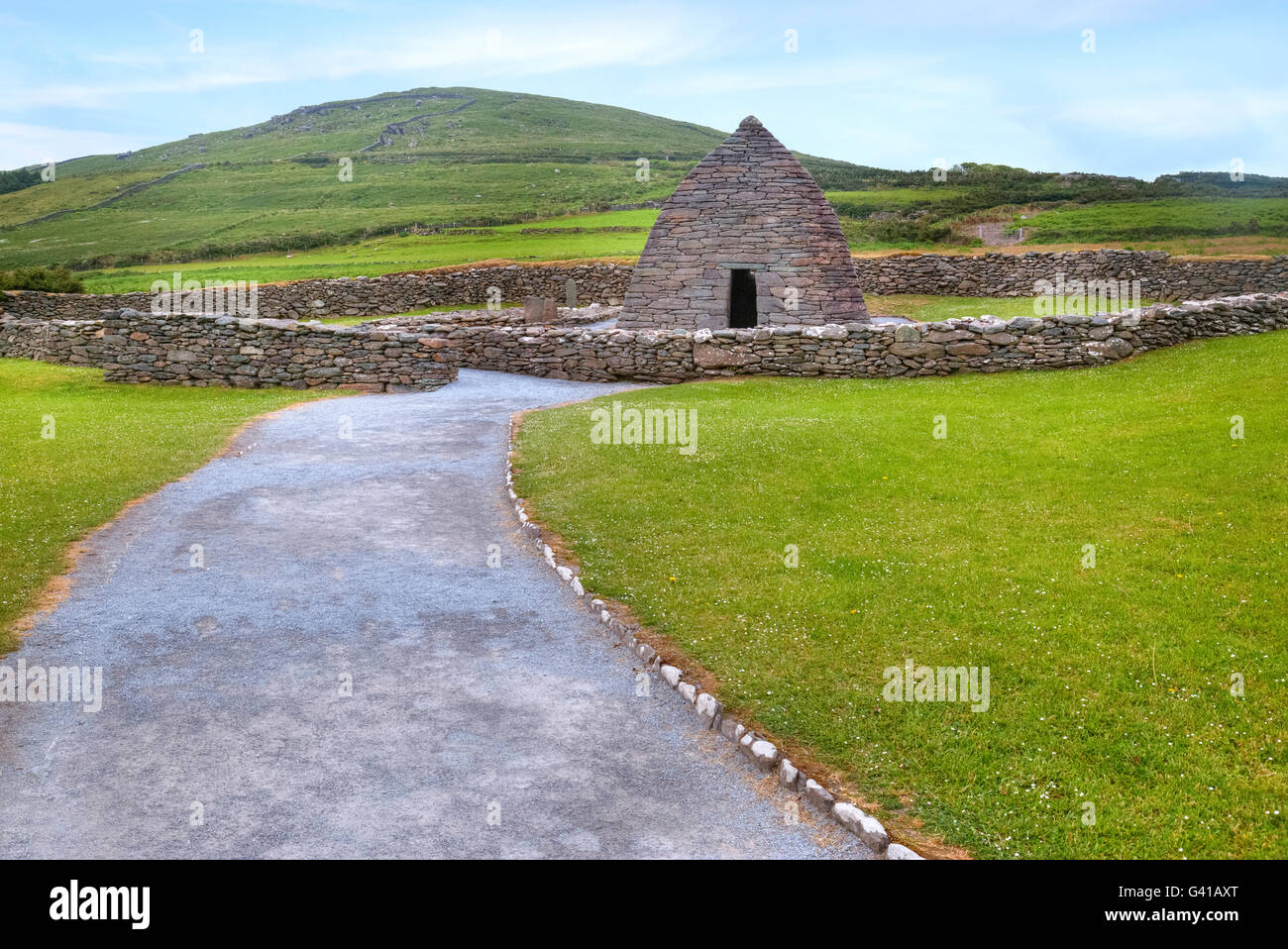 Gallus oratoire, péninsule de Dingle, comté de Kerry, Irlande Banque D'Images