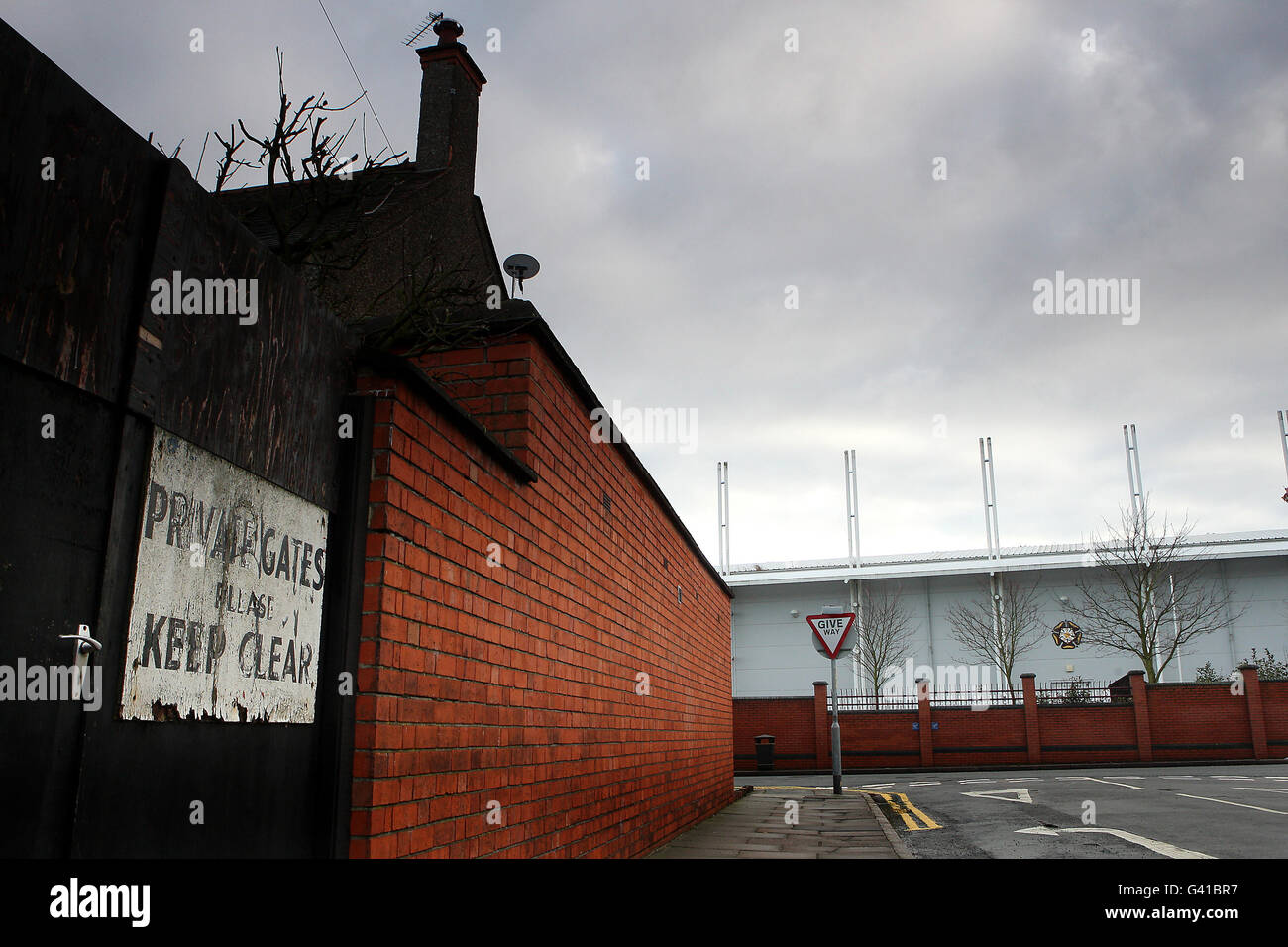 Une vue générale sur le site de l'ancienne demeure du club de football de Northampton Town, le terrain du comté. Utilisé par le club de 1897 à 1994 quand le club a déménagé au stade actuel de Sixfields. Le terrain a maintenant été intégré au terrain de cricket du comté de Northamptonshire. Banque D'Images