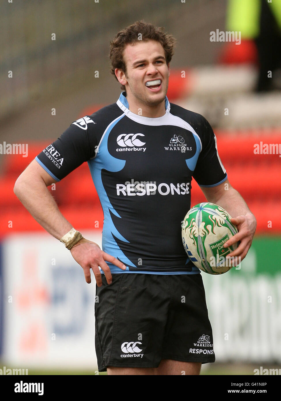 Rugby Union - Heineken Cup - Pool 6 - Glasgow Warriors v London Wasps - Firhill Arena Banque D'Images