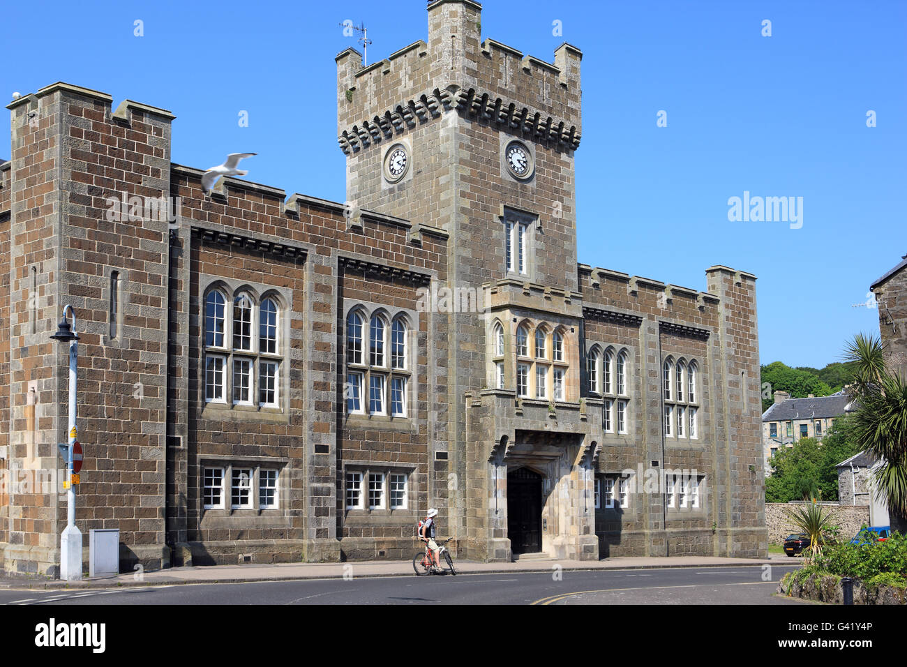 Hôtel de ville de Rothesay et Sheriff Court sur l'île de Bute, Ecosse Banque D'Images