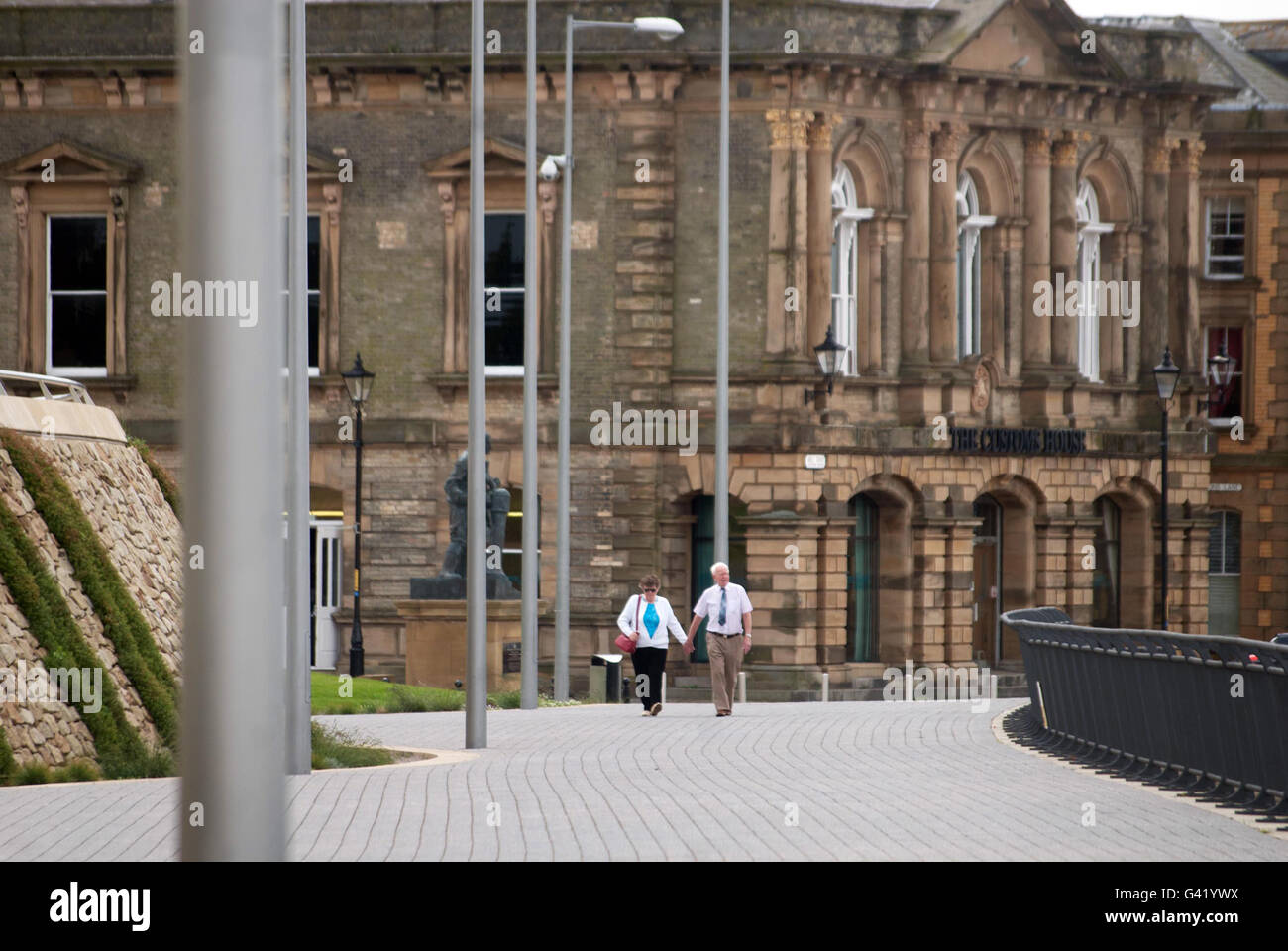 La Customs House, South Shields / Mill Dam Banque D'Images