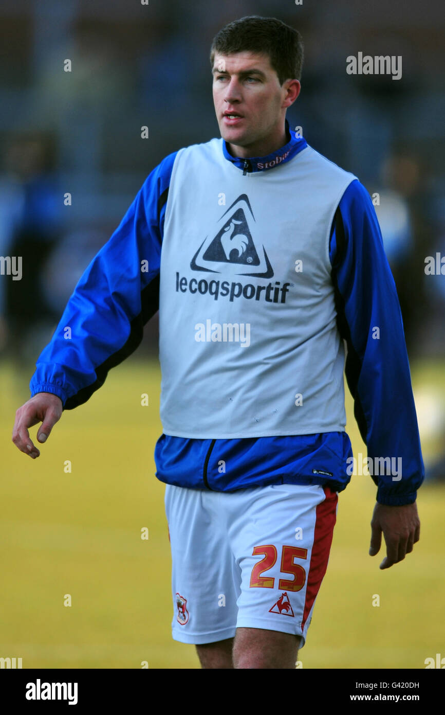 Football - npower football League One - Carlisle United / Oldham Athletic - Brunton Park.Lubomir Michalik, Carlisle United Banque D'Images