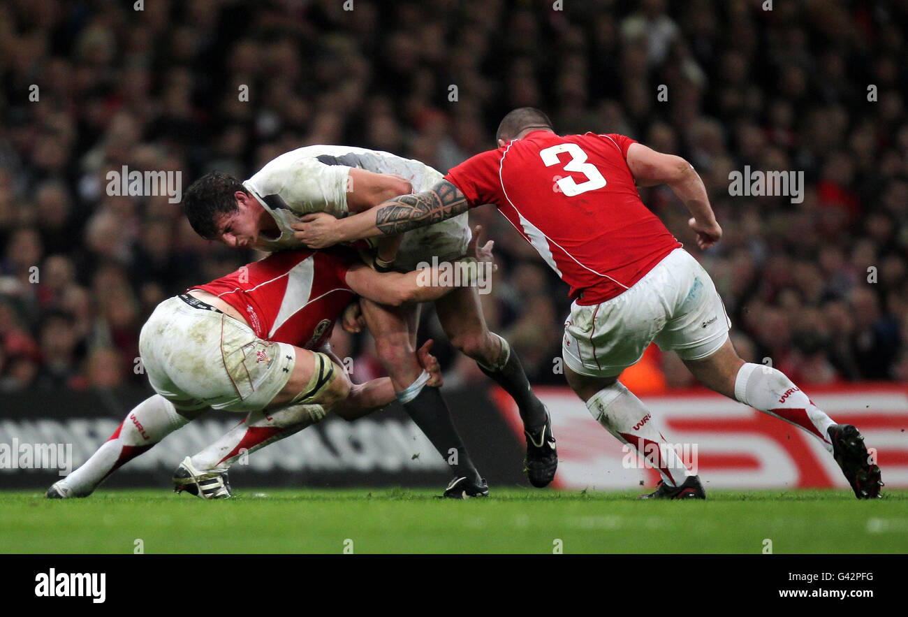 Rugby Union - RBS 6 Nations Championship 2011 - Pays de Galles v Angleterre - Millennium Stadium Banque D'Images