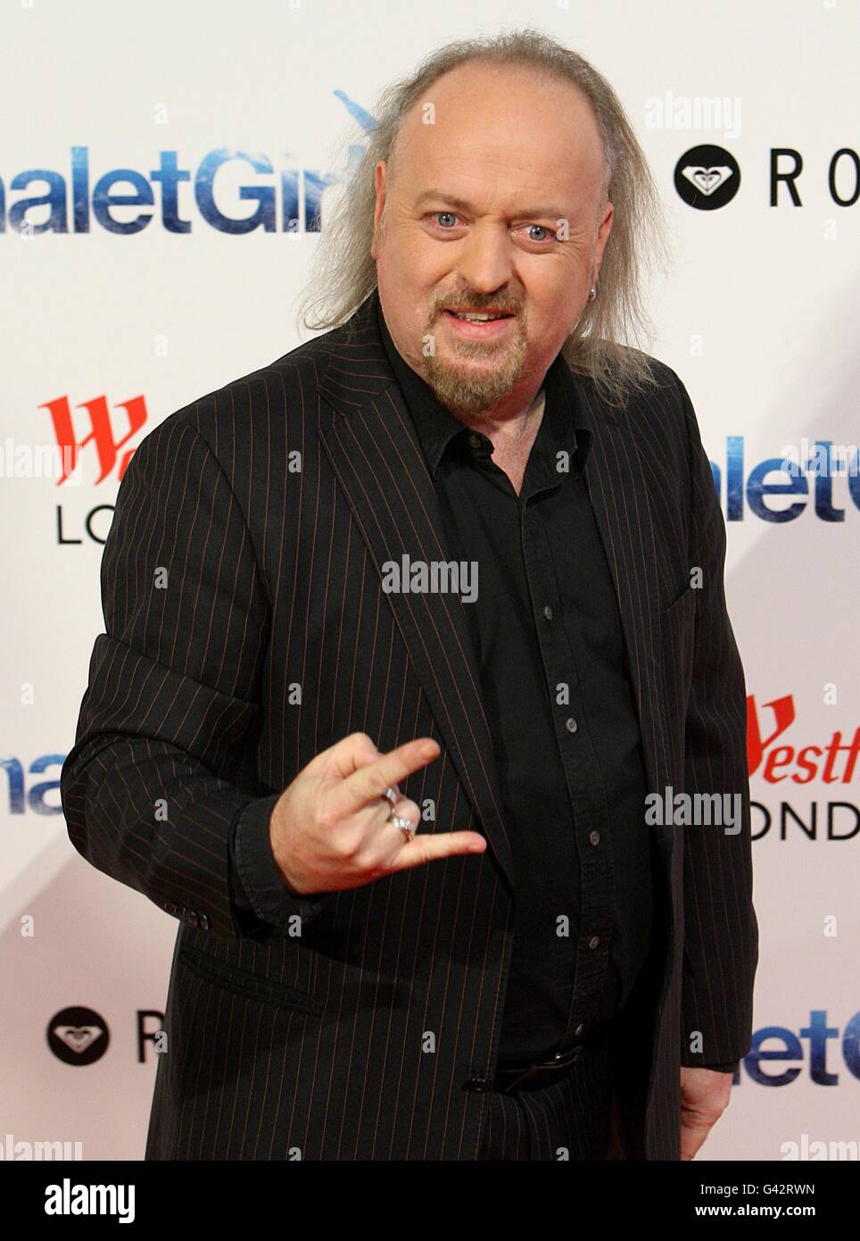 Bill Bailey arrive pour la première mondiale de Chalet Girl, au vue Westfield, Londres. Banque D'Images