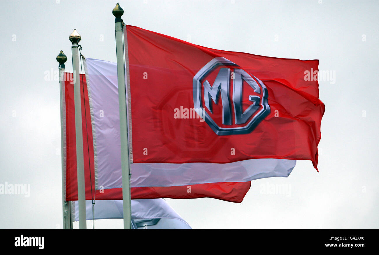 L'usine DE MG Motors Longbridge à Birmingham, où la société a dévoilé aujourd'hui son nouveau logo. Banque D'Images L'usine DE MG Motors Longbridge à Birmingham, où la société a dévoilé aujourd'hui son nouveau logo. Banque D'Images