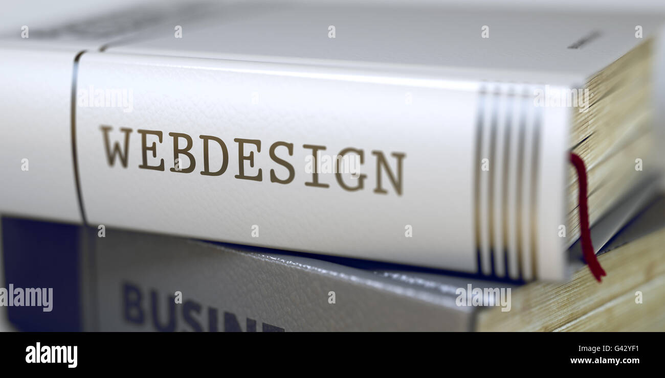 Entreprise - Titre de l'ouvrage. Webdesign. Banque D'Images
