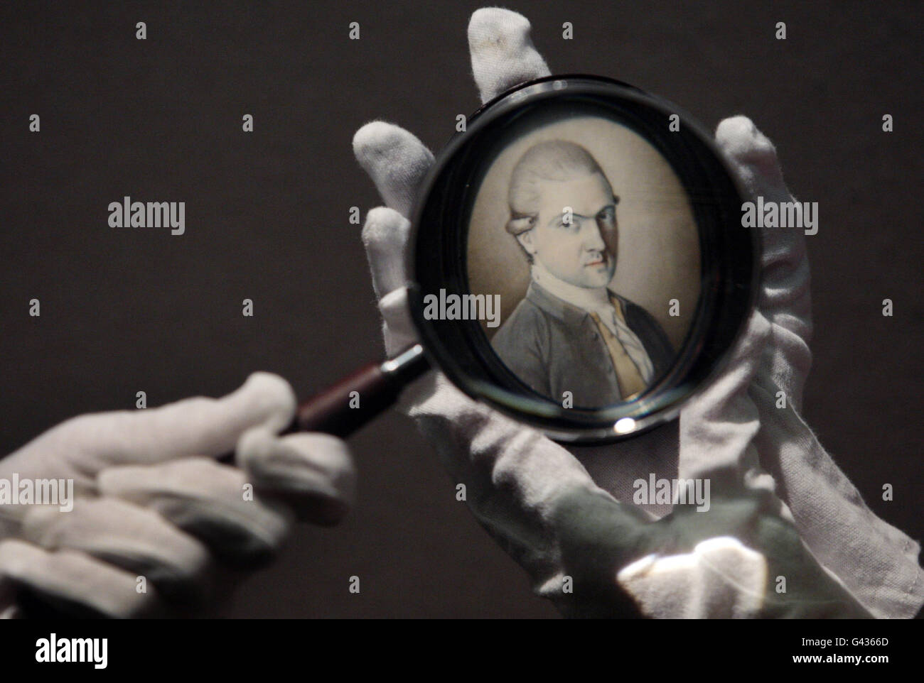 Un portrait de Sir Henry Raeburn de son mentor David Deuchar exposé à la National Gallery, Édimbourg, dans le cadre de l'exposition « The Artist up Close » de portraits d'artistes écossais qui se déroule jusqu'au 5 juin 2011. Banque D'Images