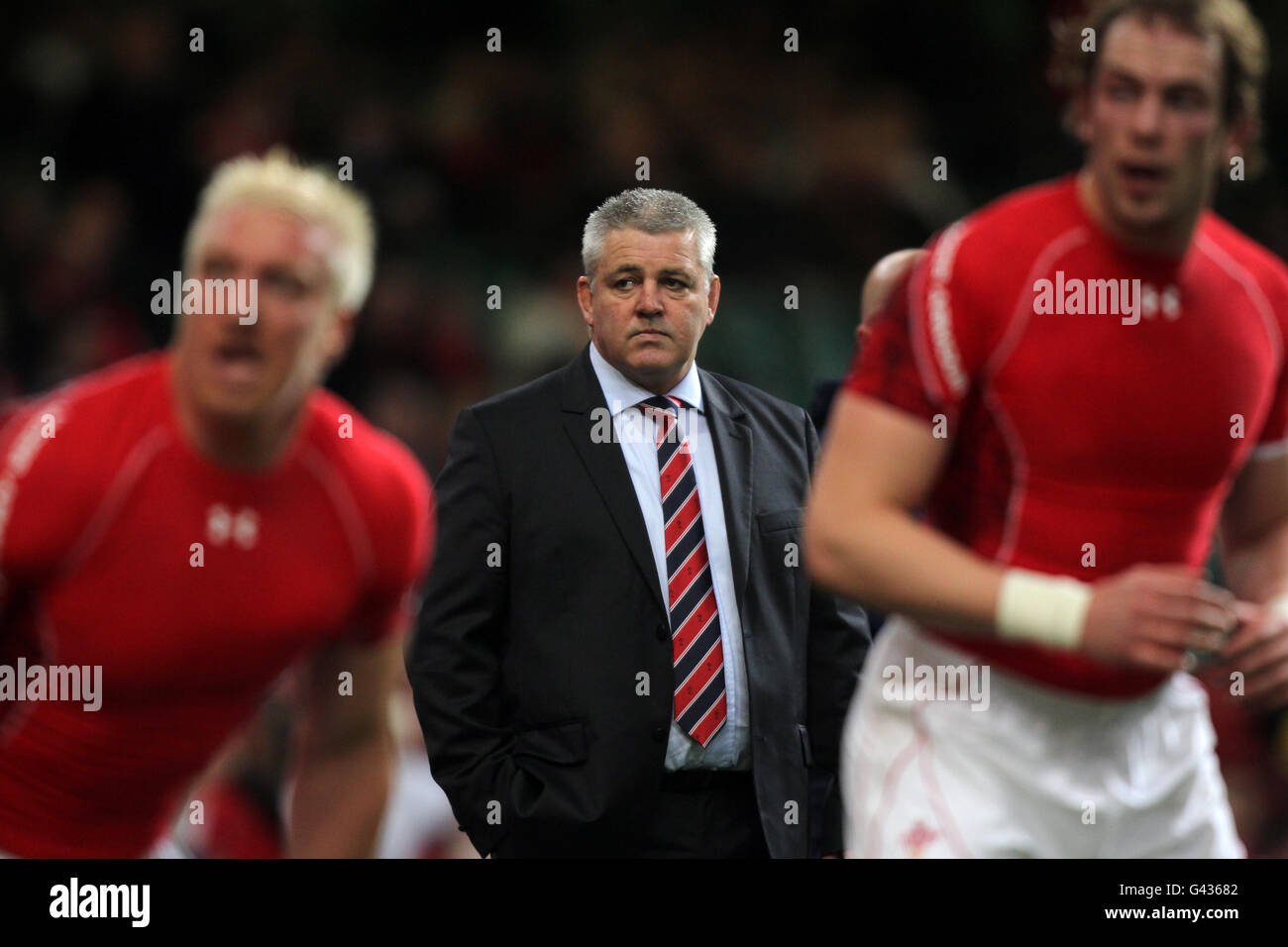 Rugby Union - RBS 6 Nations Championship 2011 - pays de Galles / Angleterre - Millennium Stadium. Warren Gatland, entraîneur du pays de Galles Banque D'Images