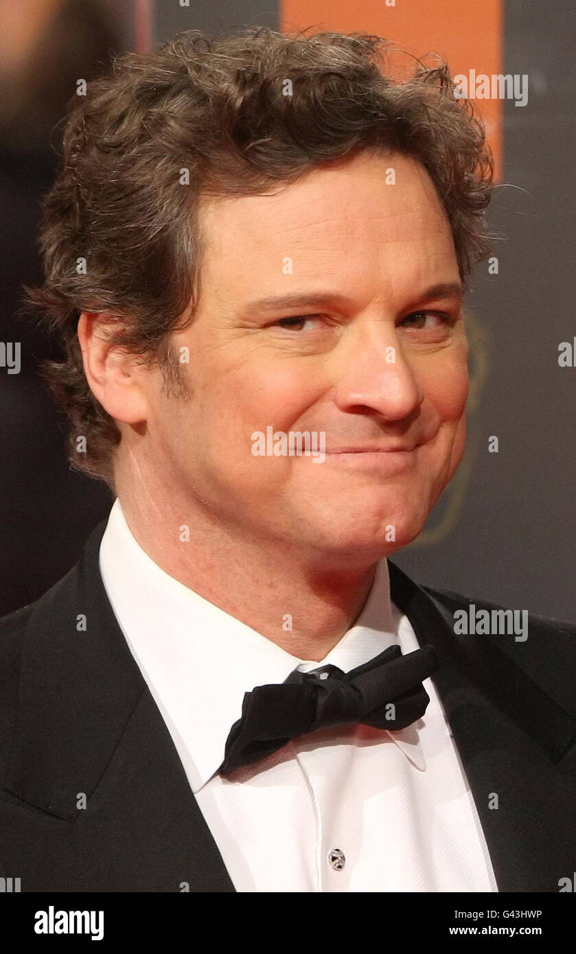 Colin Firth arrive aux Orange British Academy film Awards 2011 à l'Opéra Royal de Covent Garden, Londres. Banque D'Images
