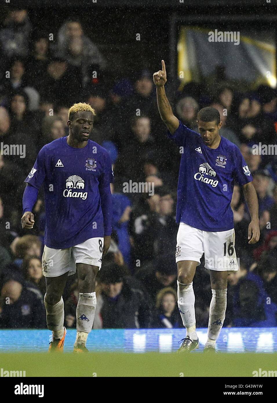 Soccer - Barclays Premier League - Everton v Blackpool - Goodison Park Banque D'Images