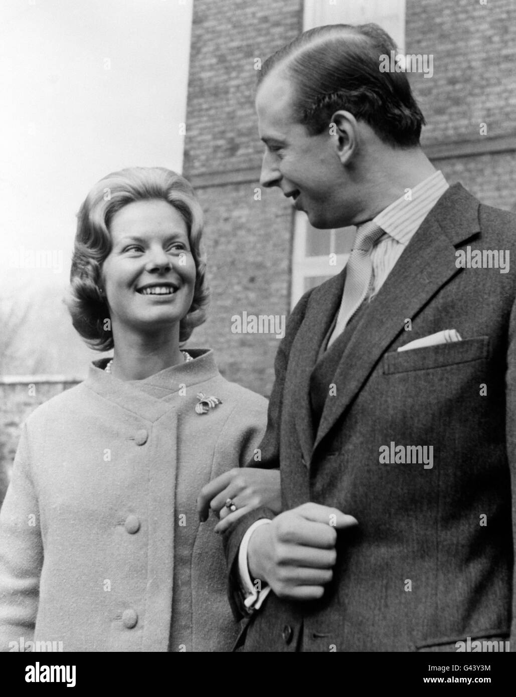 Image - Le duc de Kent et Katharine Worsley - Mariage York Minster Banque D'Images