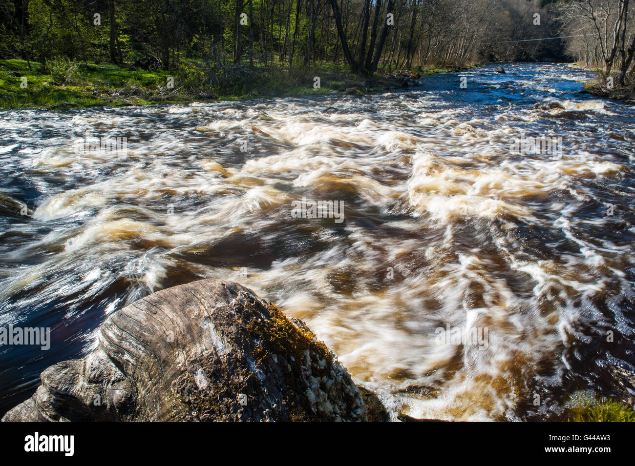 Avis de Jägala juga chute près de la ville de Tallinn, Estonie , Europe Banque D'Images