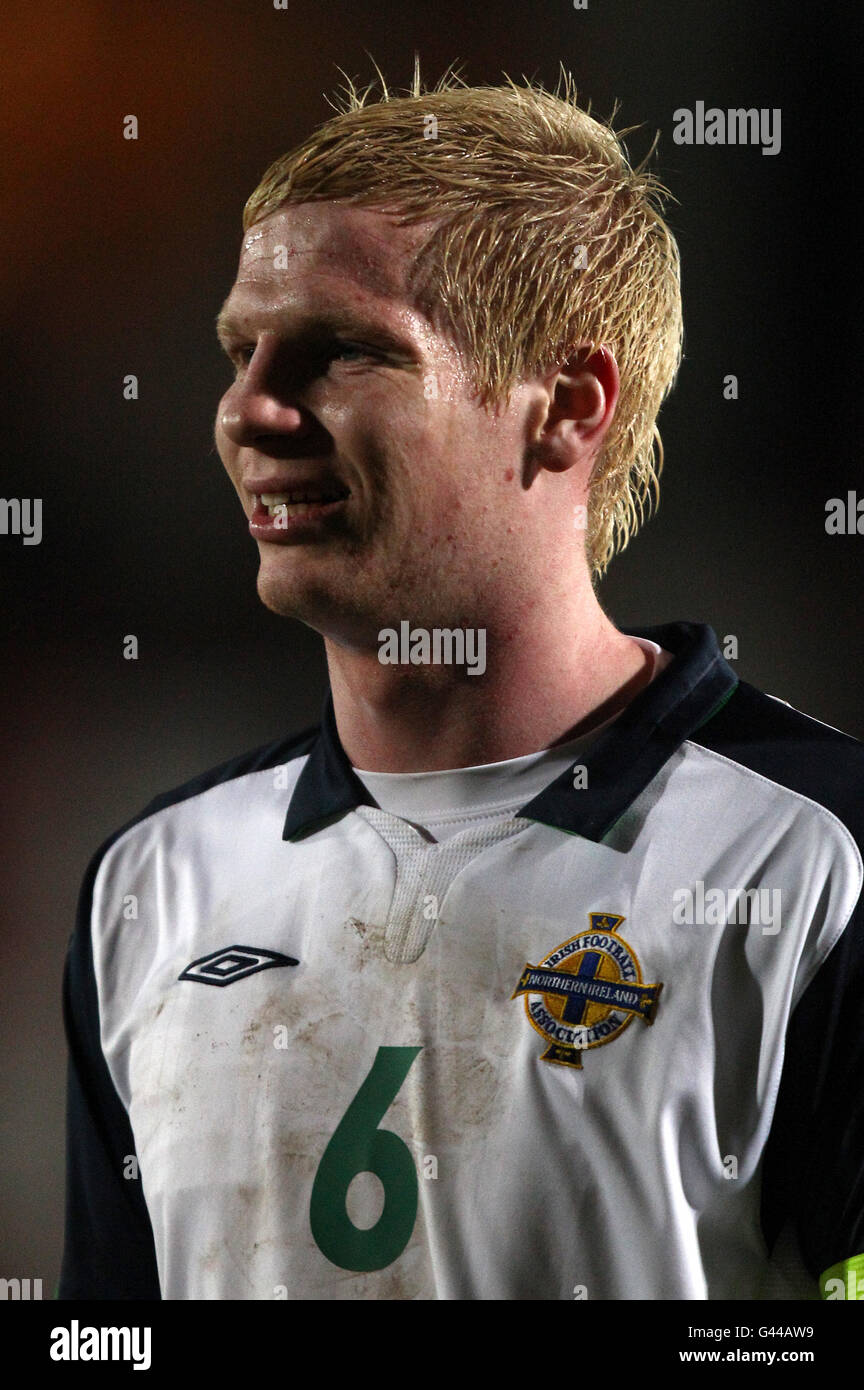 Football - moins de 21 ans International friendly - pays de Galles / Irlande du Nord - The Racecourse. Ryan McGivern, Irlande du Nord Banque D'Images