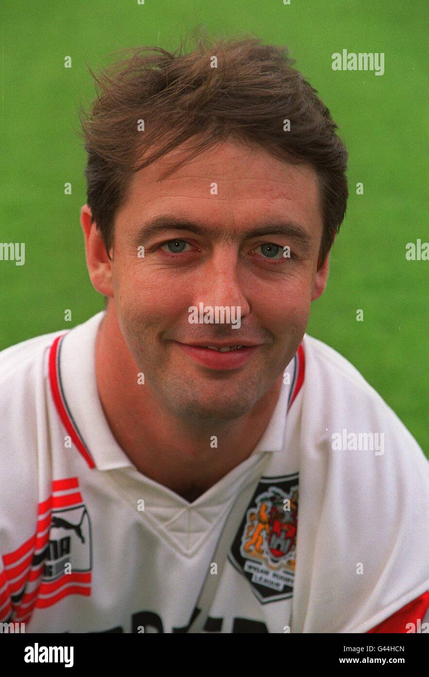 PHOTOCALL RUGBY LEAGUE. JOE LYDON - WIGAN Banque D'Images