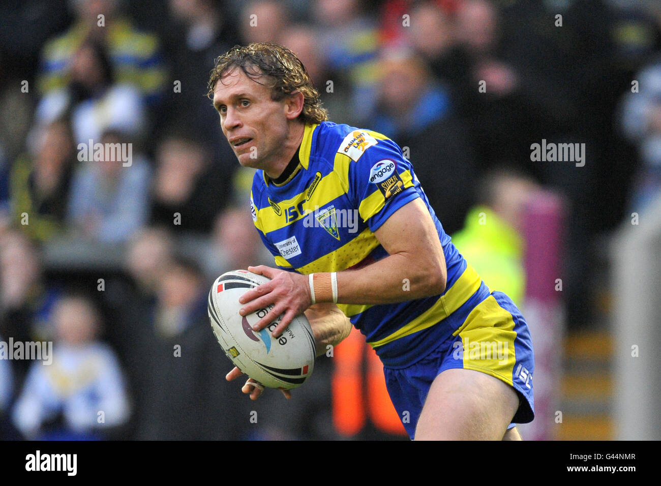 Rugby League - engage Super League - Warrington Wolves v Hull Kingston Rovers - The Halliwell Jones Stadium. Brett Hodgson, Warrington Wolves Banque D'Images