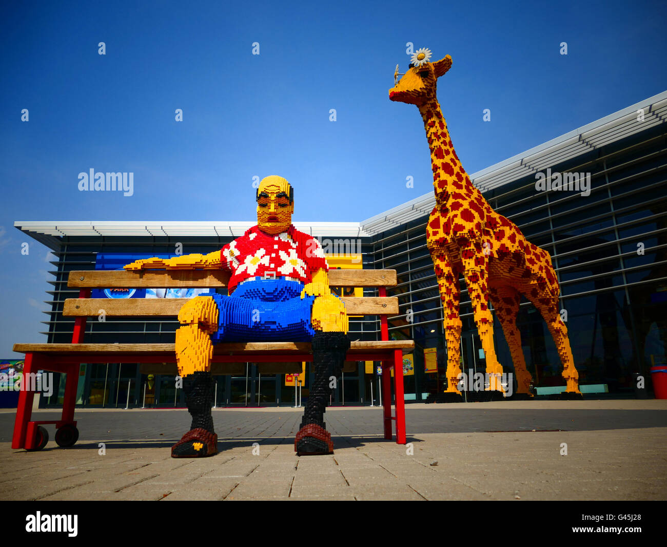 Europe Allemagne NRW Oberhausen shopping centre entertainment Amusement Park, Legoland, figurine Banque D'Images