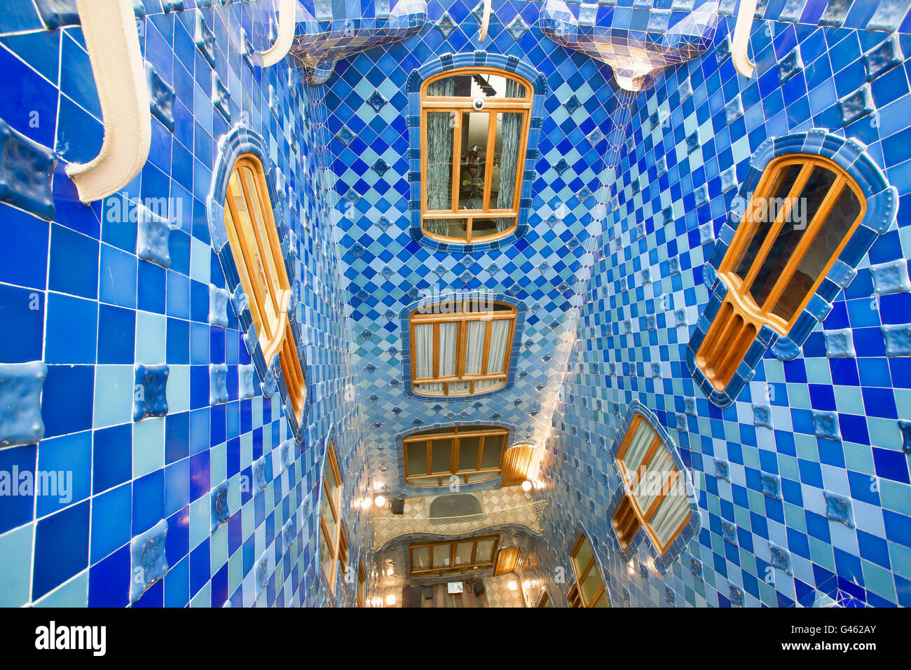 La Casa Batlló de Gaudi à Barcelone Banque D'Images