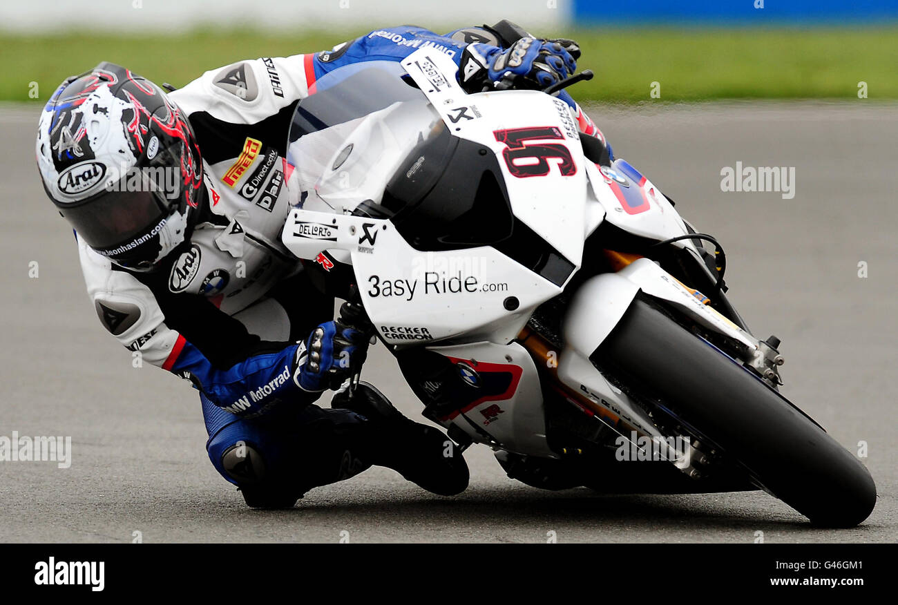 Motor Racing - Championnat du Monde FIM Superbike 2011 - Race - Donington Park Banque D'Images