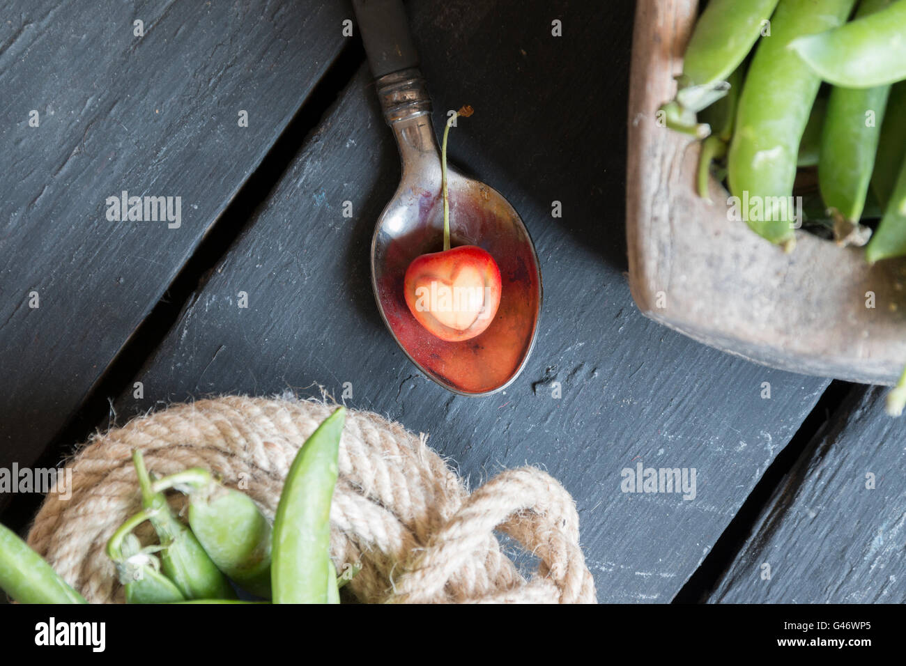 Aliments sains ou idée saint valentin Banque D'Images