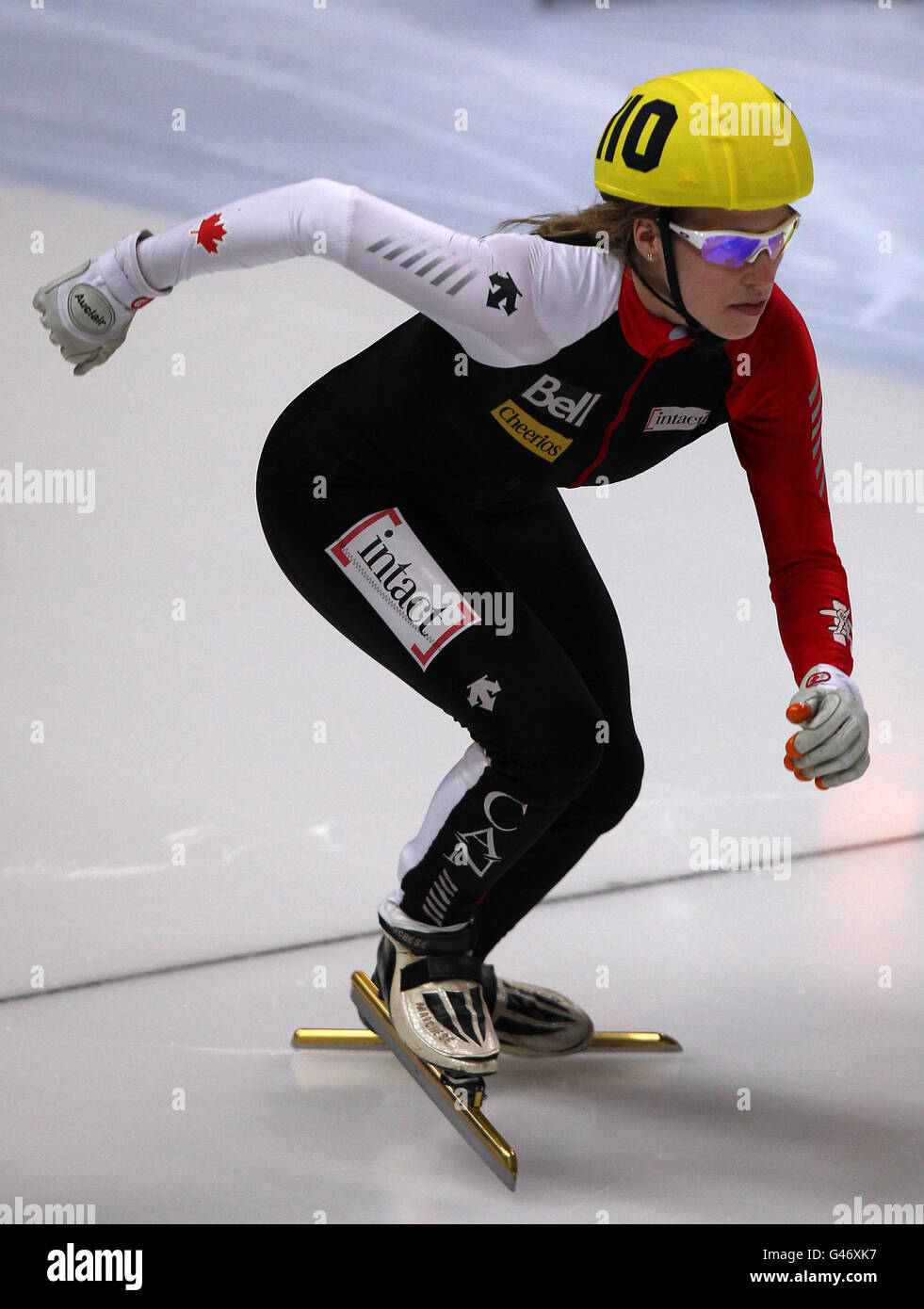 Patinage de vitesse - Championnats du monde de patinage de vitesse sur piste courte de l'UIP - première journée - Motorpoint Arena. Marianne St-Gelais du Canada pendant le 1500m féminin Banque D'Images