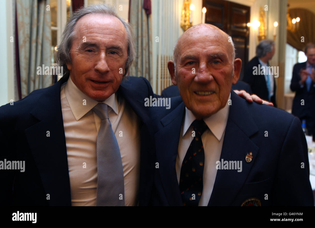 Auto - Prix Adrian Newey - RAC Club.Sir Jackie Stewart avec Sir Sterling Moss au Royal automobile Club Banque D'Images