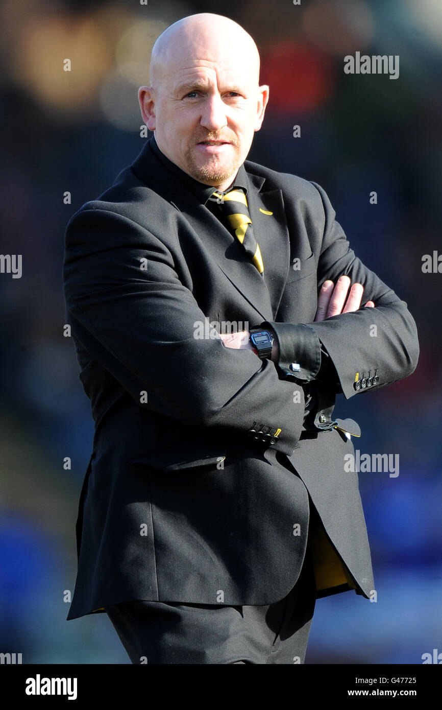 Rugby Union - Aviva Premiership - London Wasps v sale Sharks - Adams Park.Shaun Edwards, entraîneur de Wasps Banque D'Images