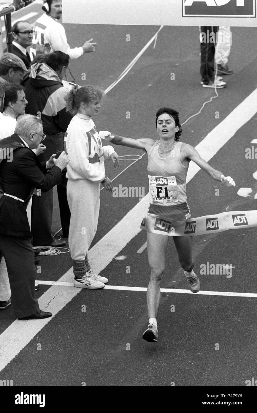 Athlétisme - Marathon de Londres 1989 ADT Banque D'Images