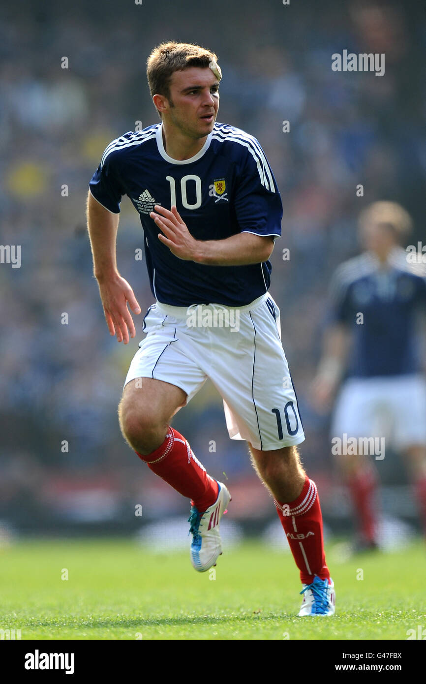 Football - International friendly - Ecosse v Brésil - Emirates Stadium. James Morrison, Écosse Banque D'Images