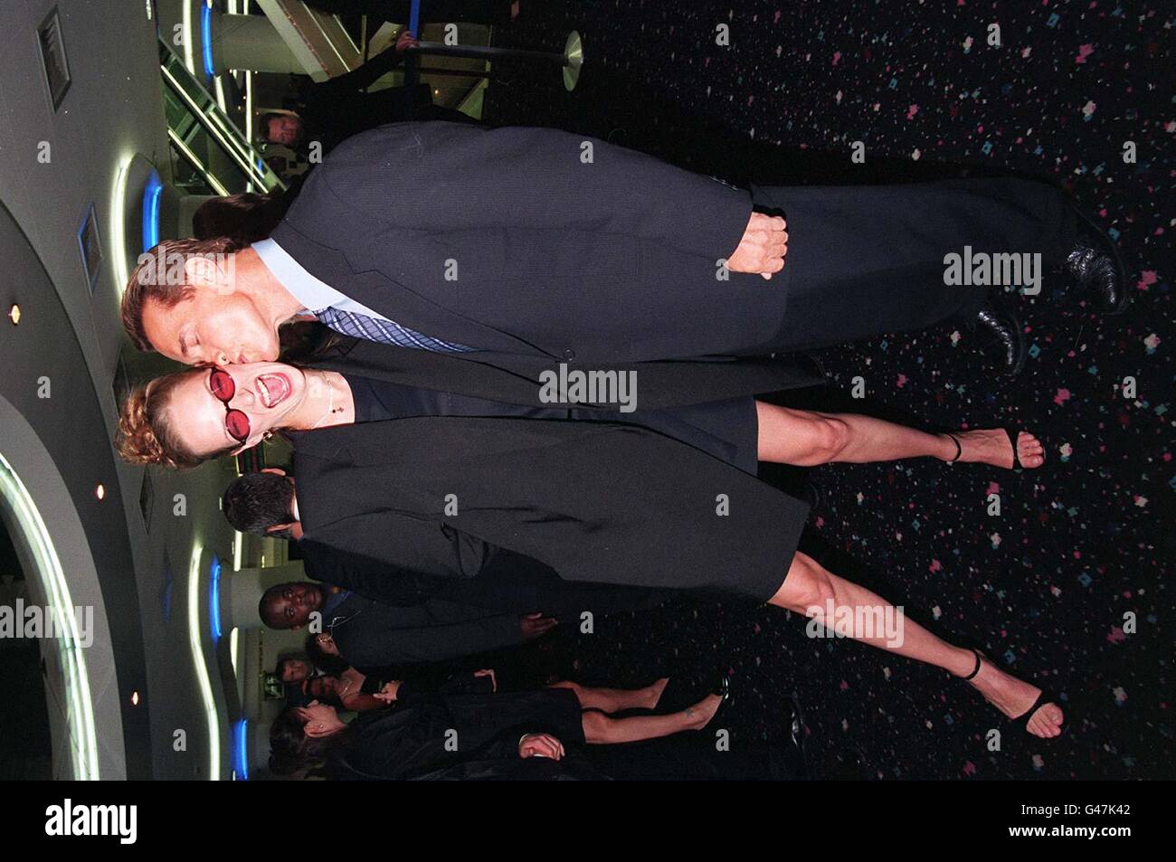 Batman & Robin Schwarzenegger&Thurman Banque D'Images