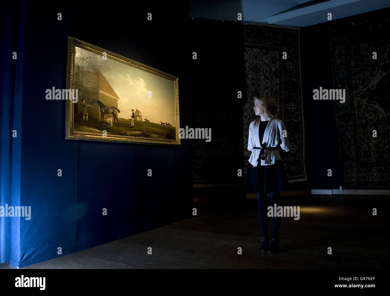 George Stubbs peinture Banque D'Images
