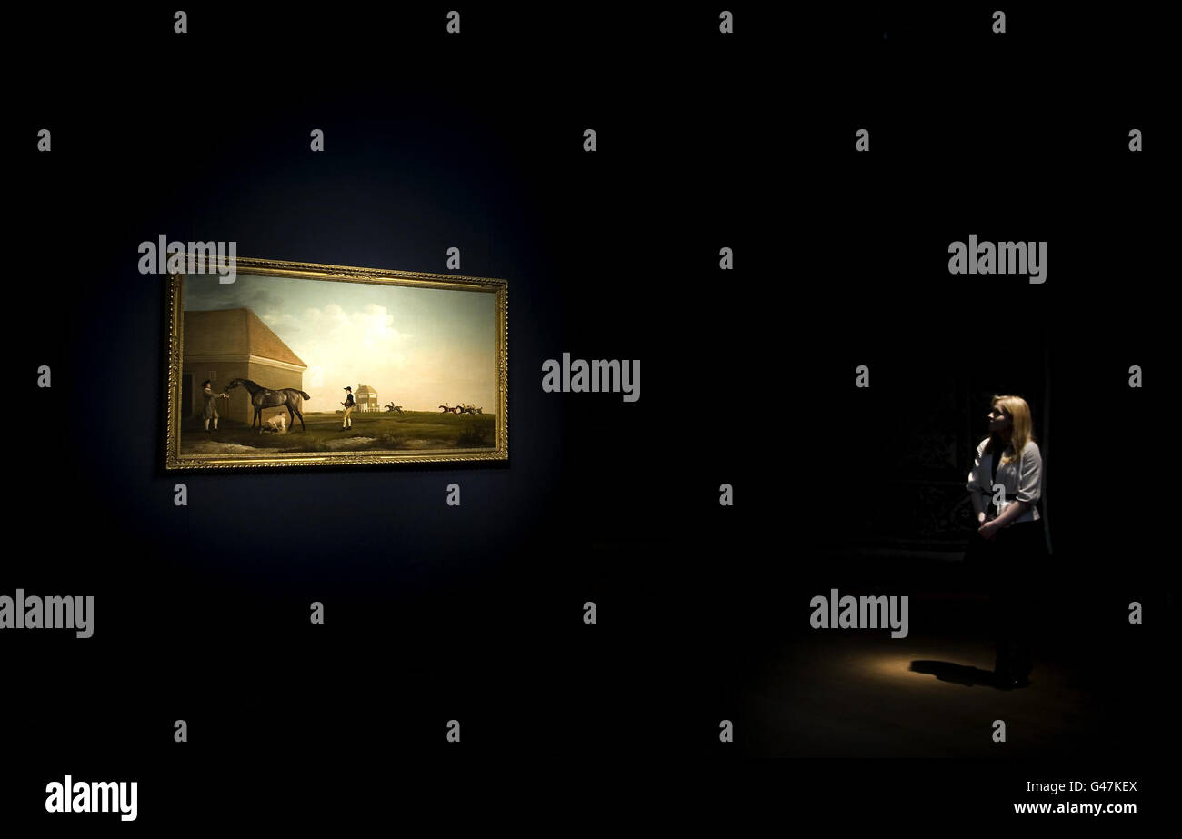 George Stubbs peinture. 20 millions lors de la mise aux enchères en juillet. Banque D'Images