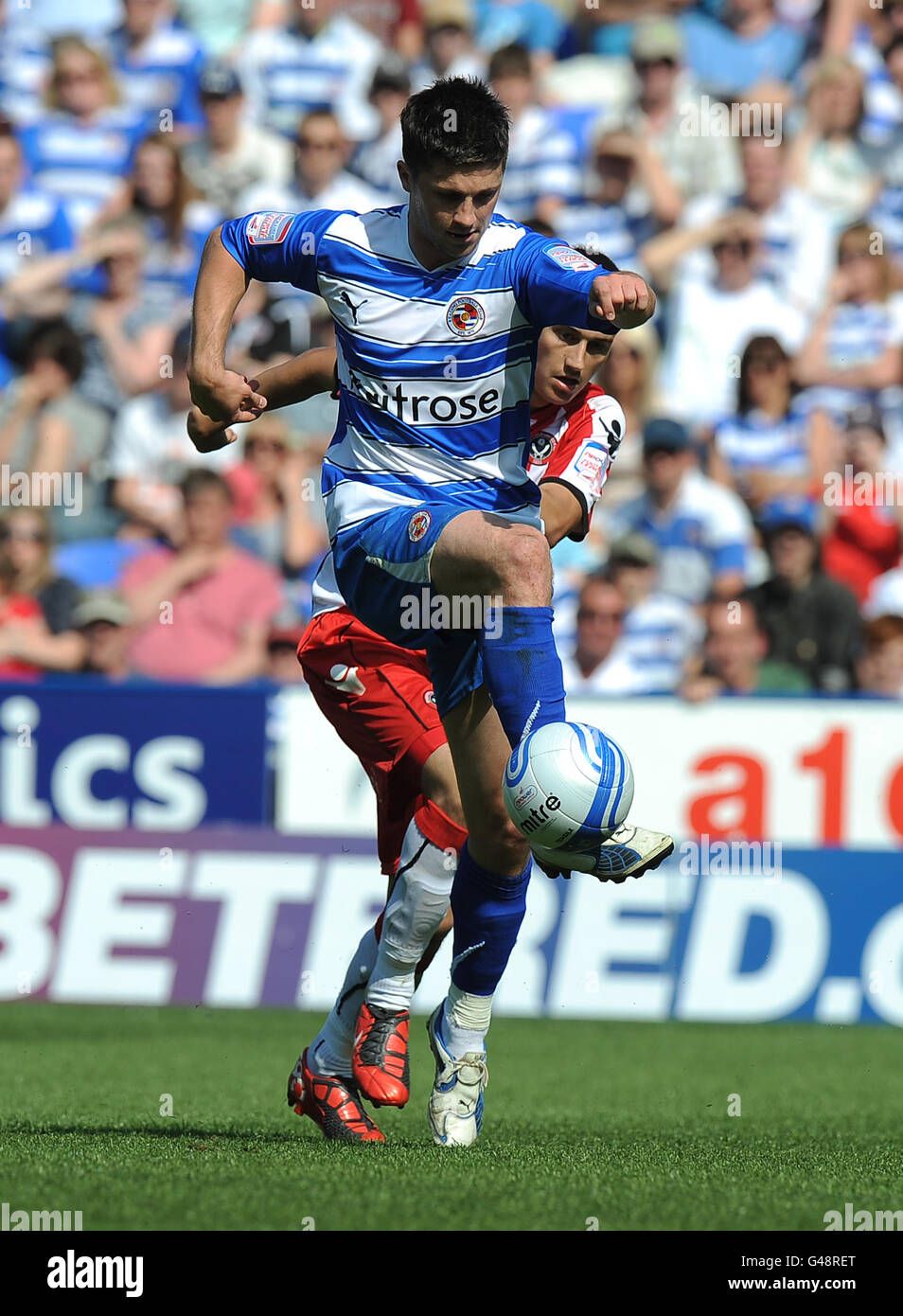 Soccer - npower Football League Championship - Lecture v Sheffield United - Madejski Stadium Banque D'Images