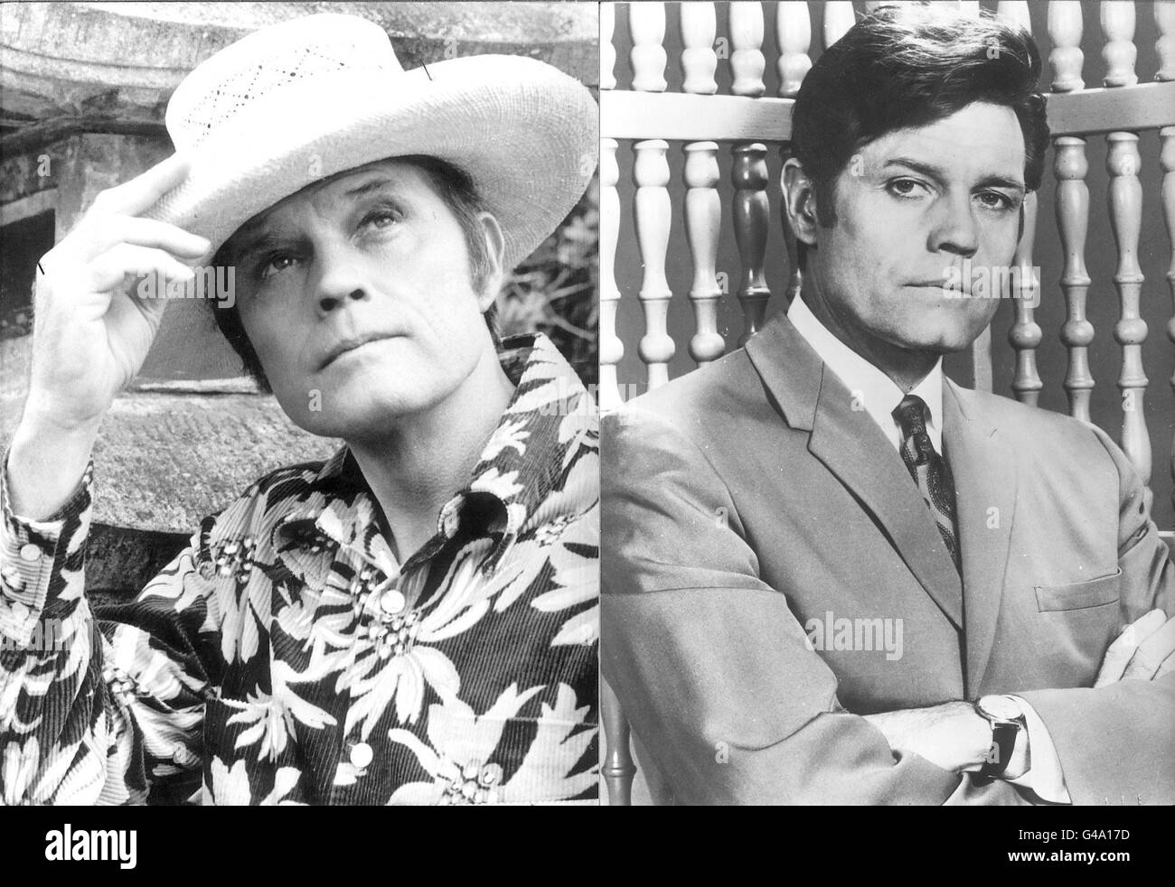 Photos de fichier sans date ; l'acteur américain Jack Lord, star de la série de policiers Hawaii Five-O, décédé chez lui à Honolulu, à l'âge de 77 ans. Lord a joué le chef de police Steve McGarrett dans la série, qui a duré douze ans, se terminant en 1980. Voir PA Story US Lord. **disponible n/b uniquement.** Banque D'Images